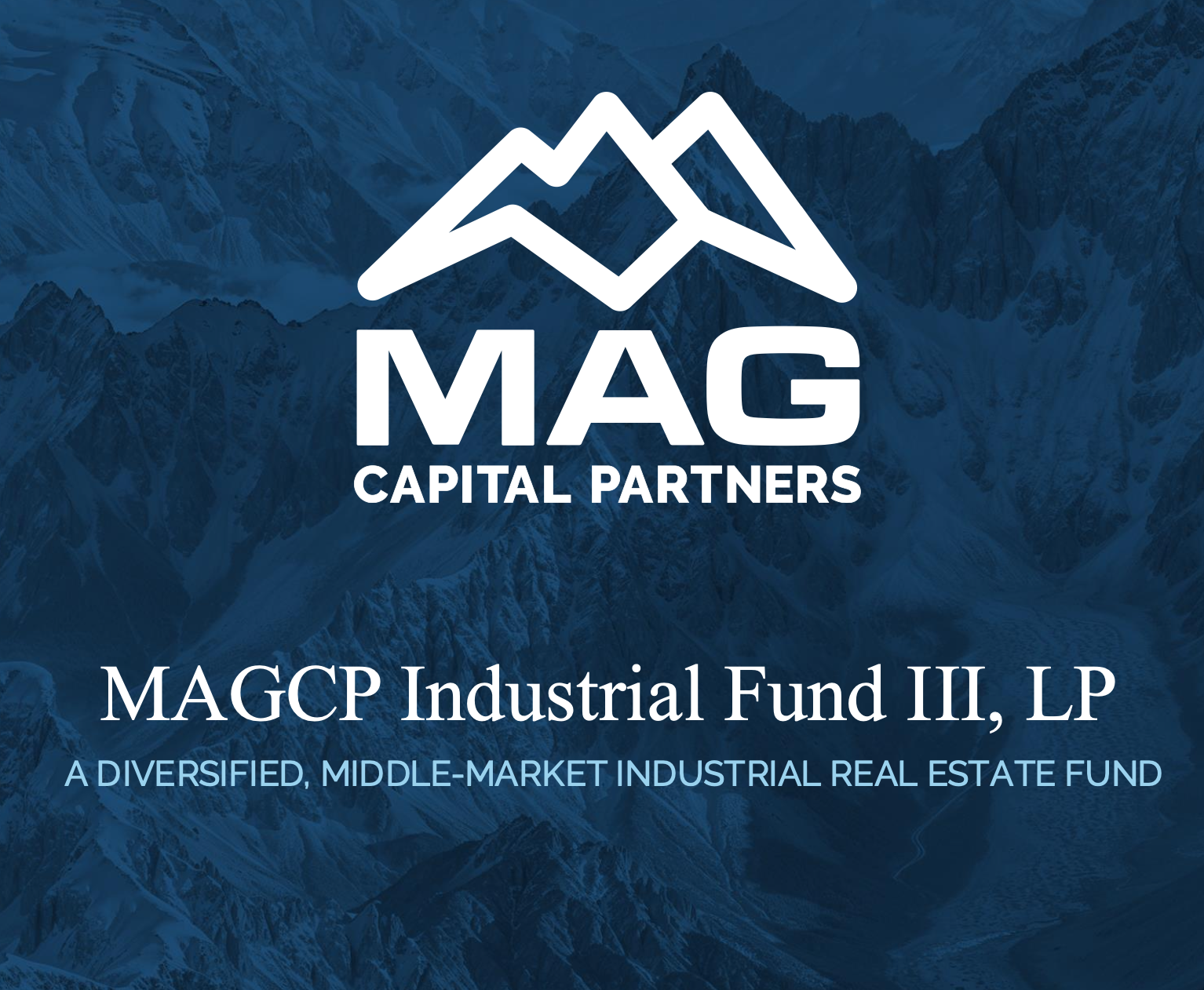 MAGCP Industrial Fund III Offering Memorandum