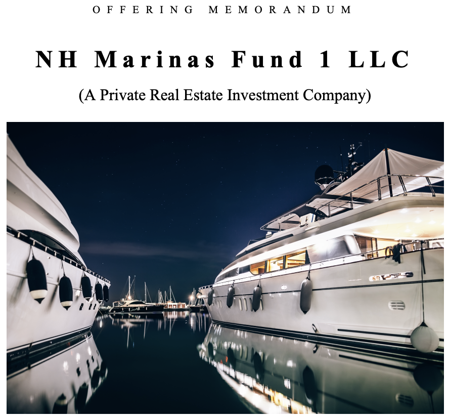 NH Marinas Fund 1 PPM